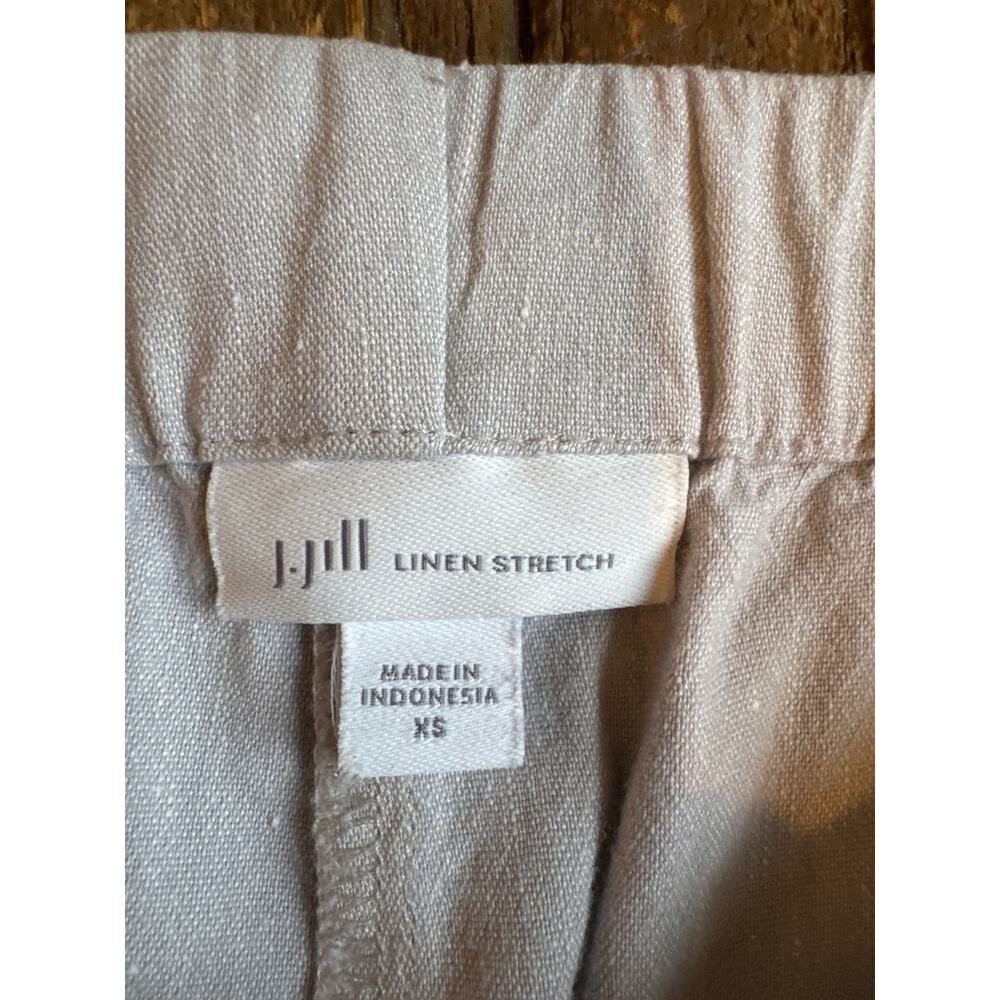 J. Jill Linen Stretch Button Hem Pants Size XS - Picture 3 of 10